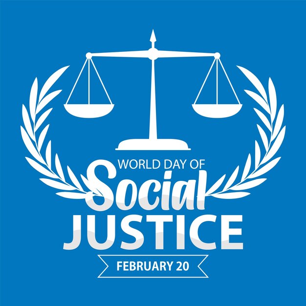 World day of social justice banner