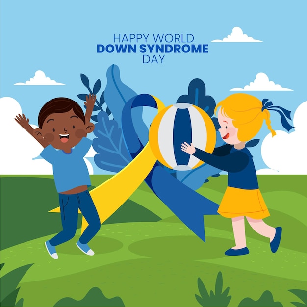 World down syndrome day illustration