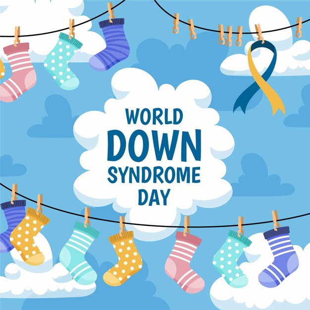 World down syndrome day illustration