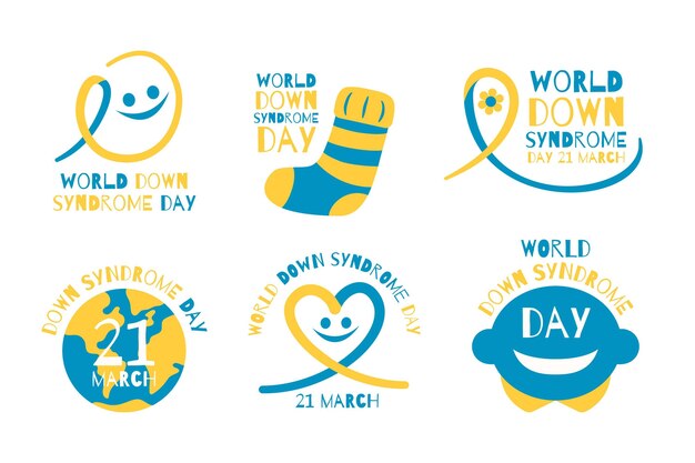 World down syndrome day labels