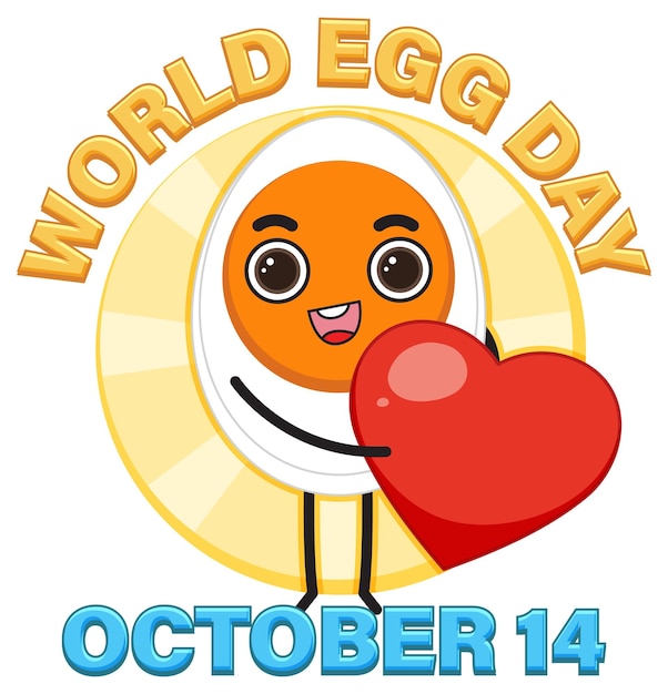 World egg day banner or logo design