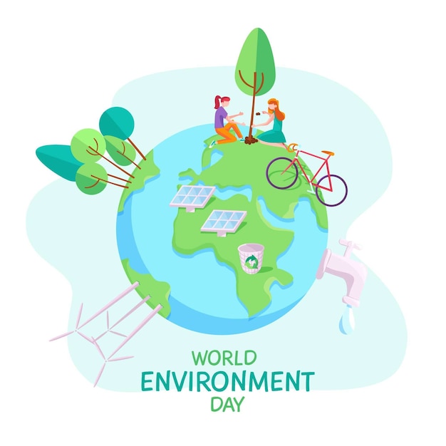 World environment day event concept