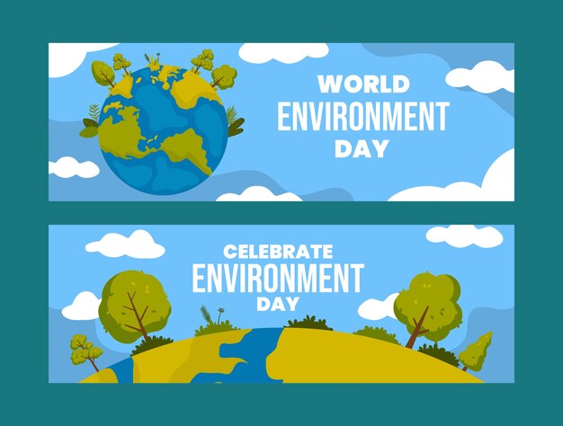 World environment day hand drawn