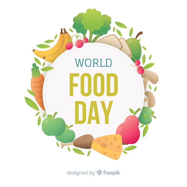 Free Vector world food day background