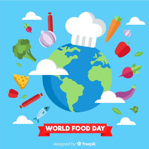 Free Vector world food day background