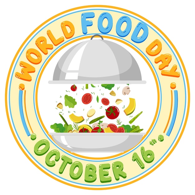 Free Vector world food day banner design