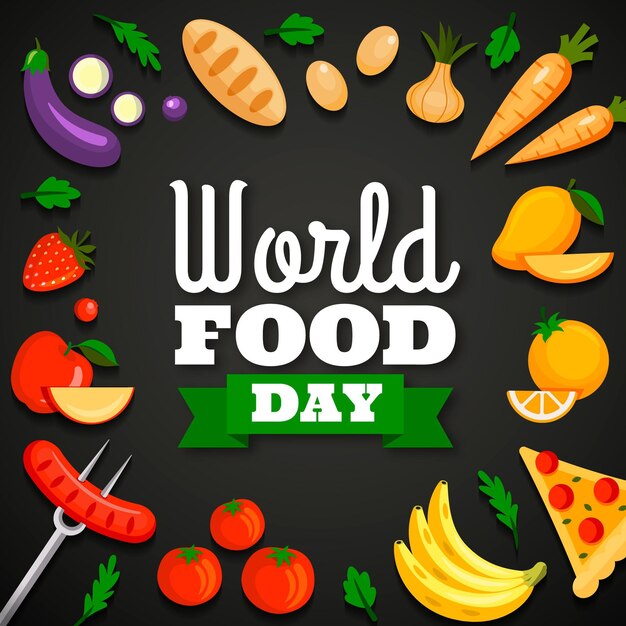 World food day illustration design