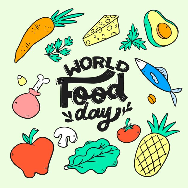 World food day lettering