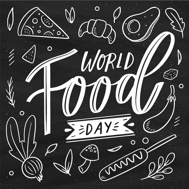 World food day lettering