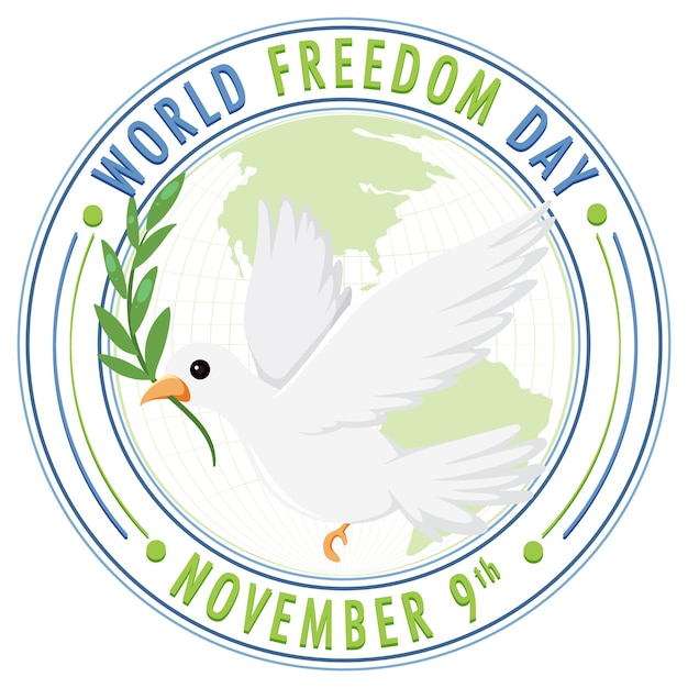 Free Vector world freedom day banner design