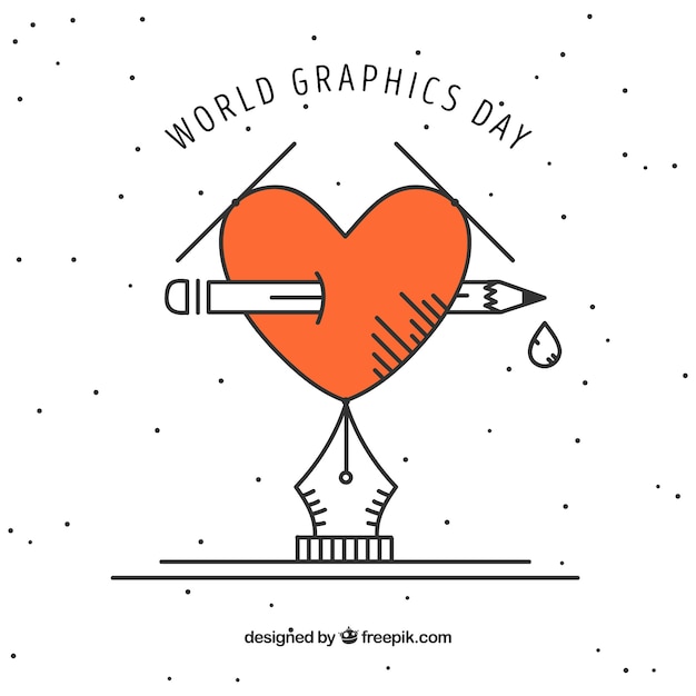 Free vector world graphics day background