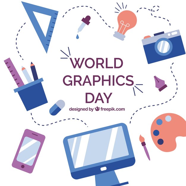 World graphics day background 