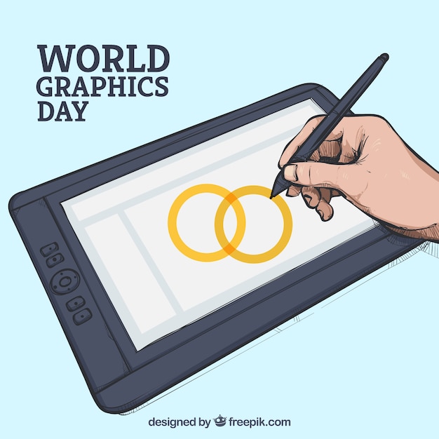 World graphics day background 