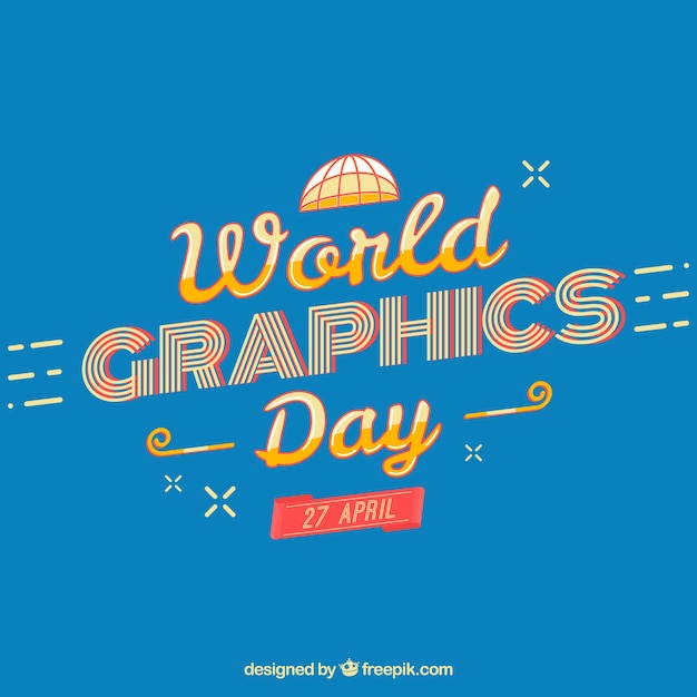 World graphics day background 