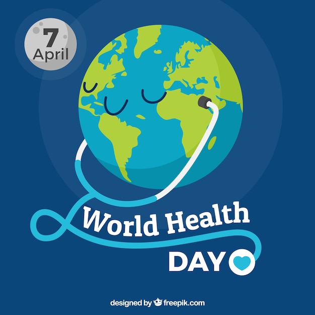 World health day background with phonendoscope