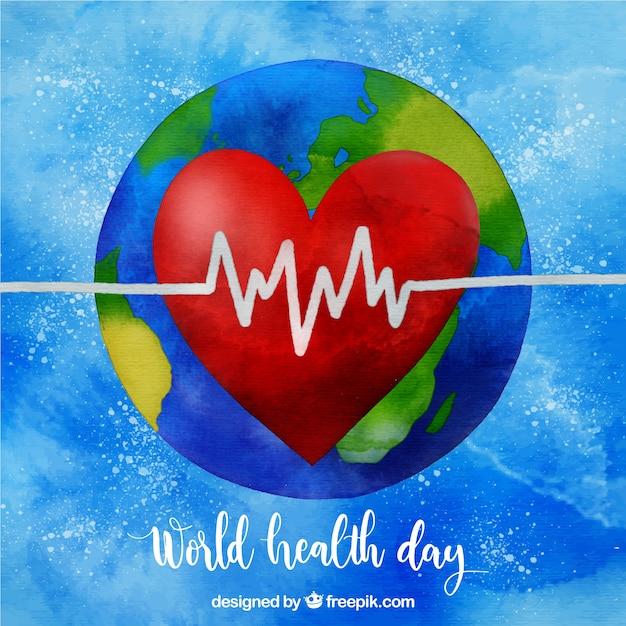 Free Vector world health day background