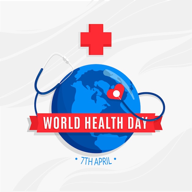 Free Vector world health day event concept