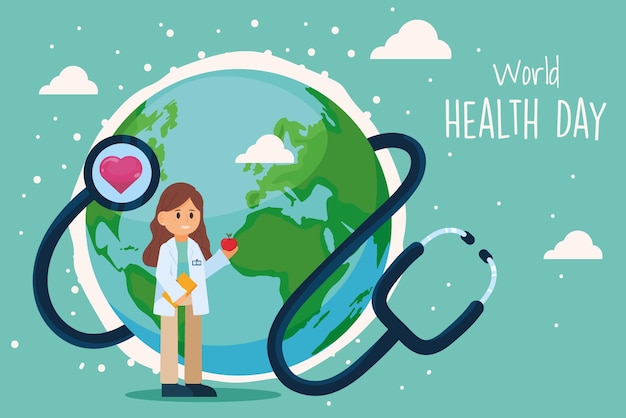 Free Vector world health day