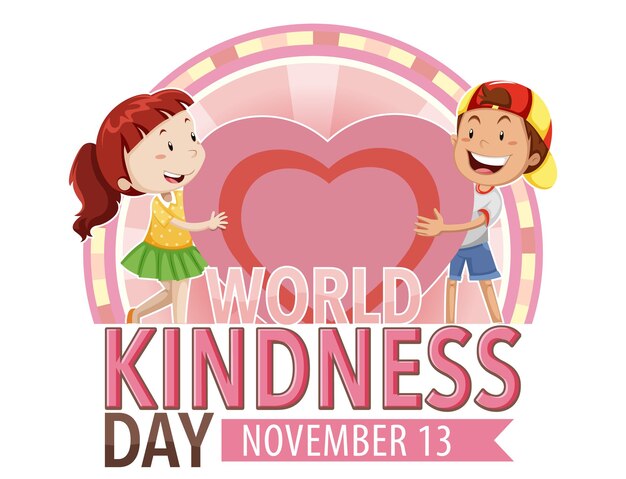 World Kindness Day Logo Concept