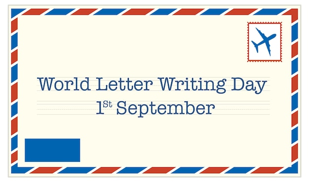 World Letter Writing Day Banner Design