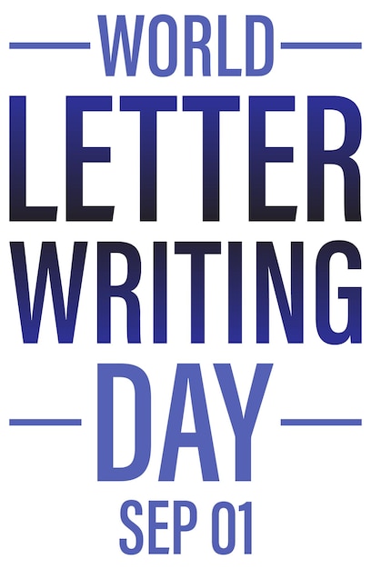 World Letter Writing Day Poster