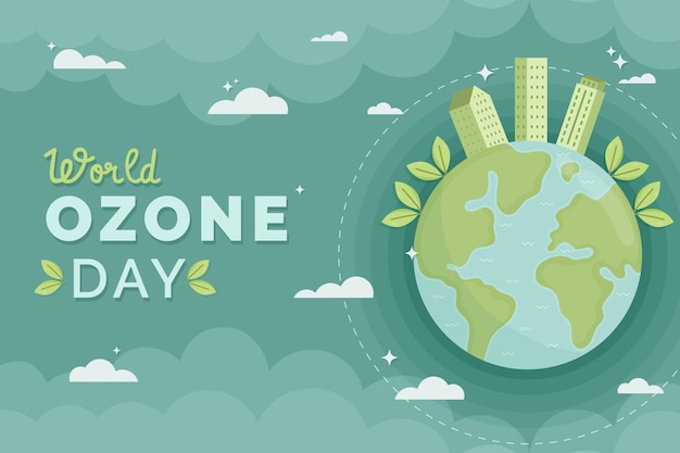 Free vector world ozone day background