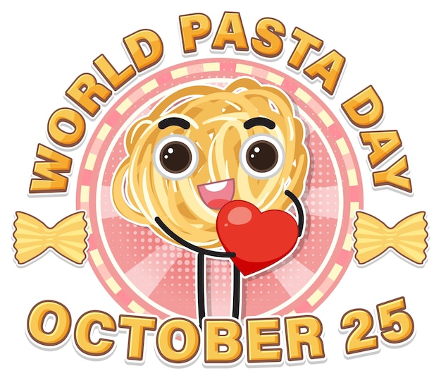 Free vector world pasta day banner design