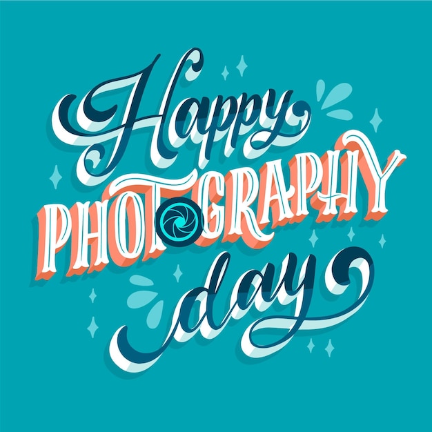 World photography day lettering