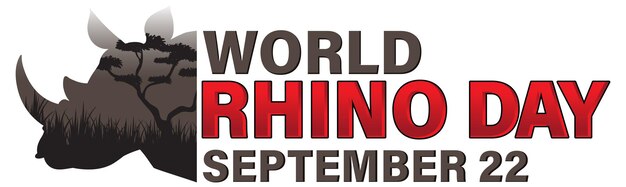 World Rhino Day Banner Design