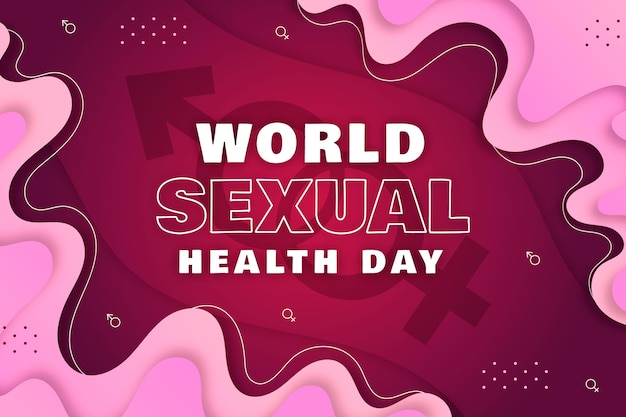 World sexual health day background