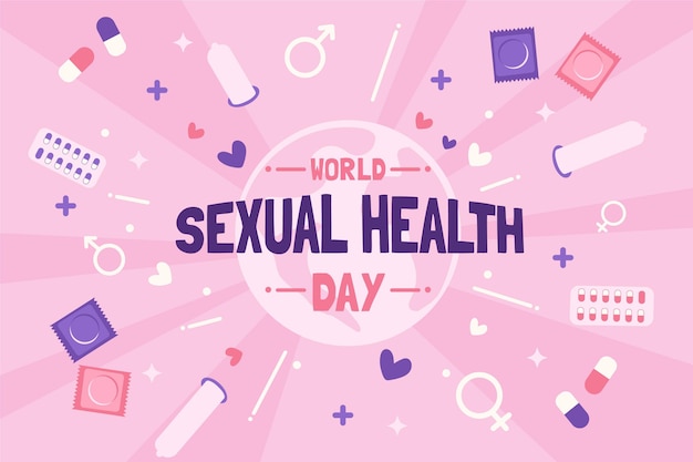 World sexual health day background