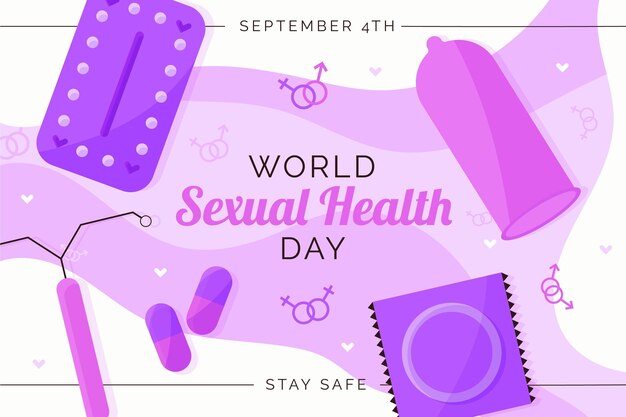 World sexual health day background