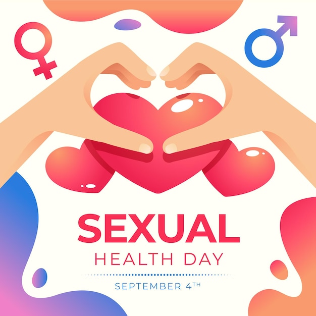 Free Vector world sexual health day celebration