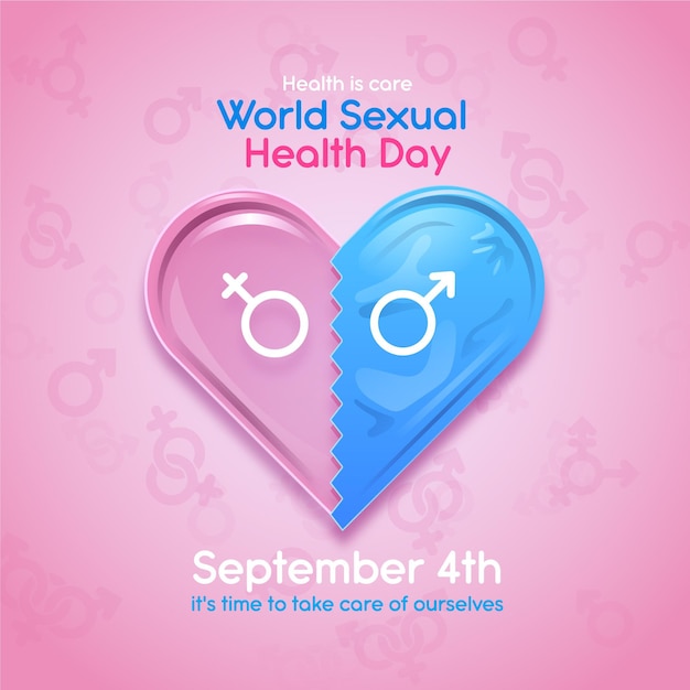 Free Vector world sexual health day concept