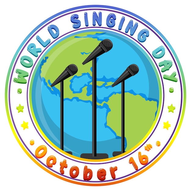 World Singing Day Poster Design