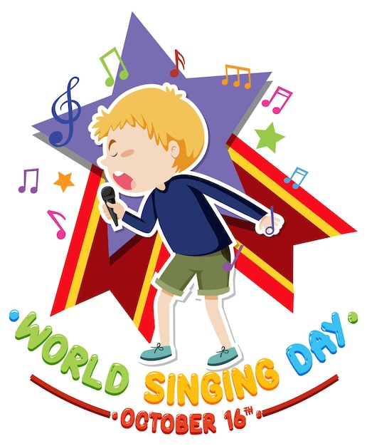 World Singing Day Poster Design