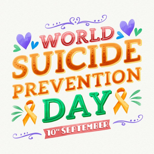 World suicide prevention day concept