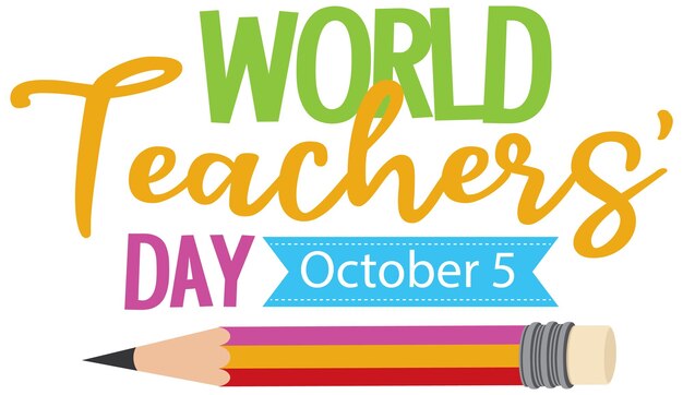 World Teacher's Day Logo Banner Design