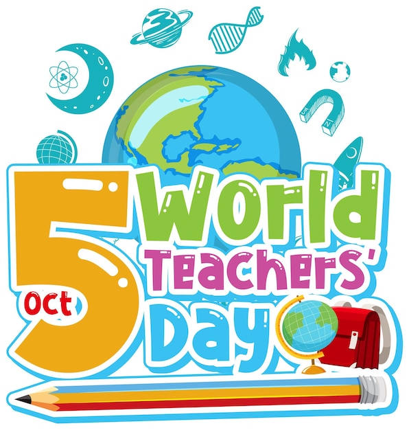 World Teacher's Day Logo Banner Design