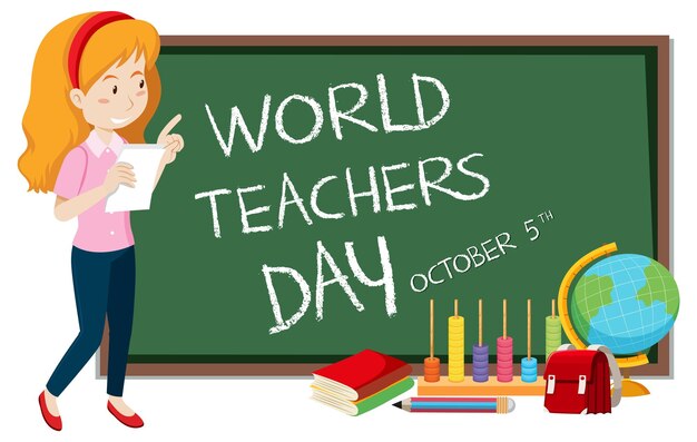 World Teachers Day Poster Design