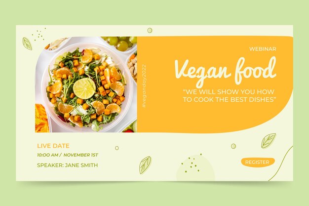 World vegan day webinar template