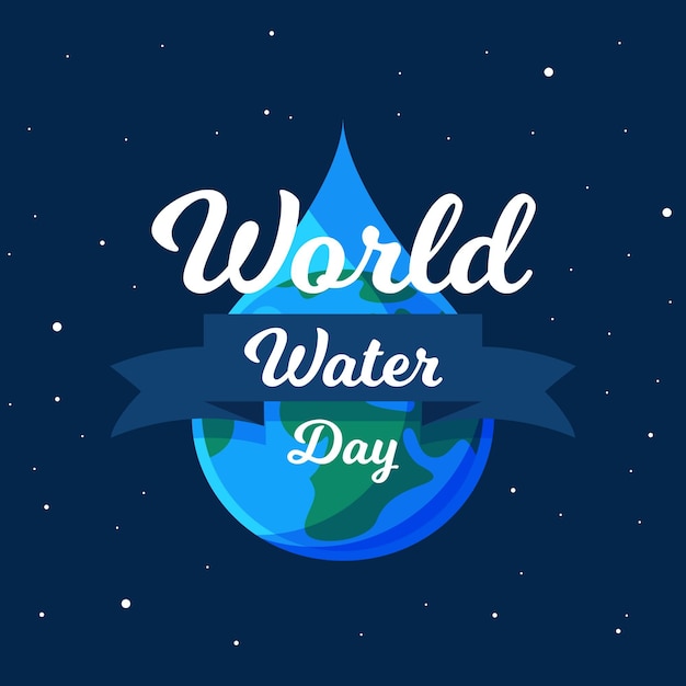 Free Vector world water day illustration