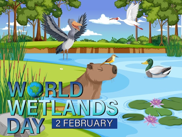 World Wetlands Day poster design