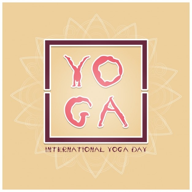 Free vector world yoga day