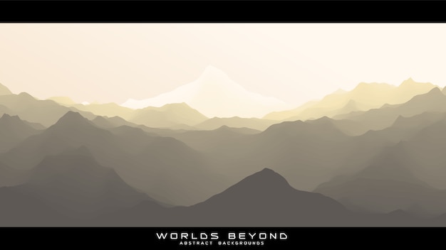 Free Vector worlds beyond abstract landscape