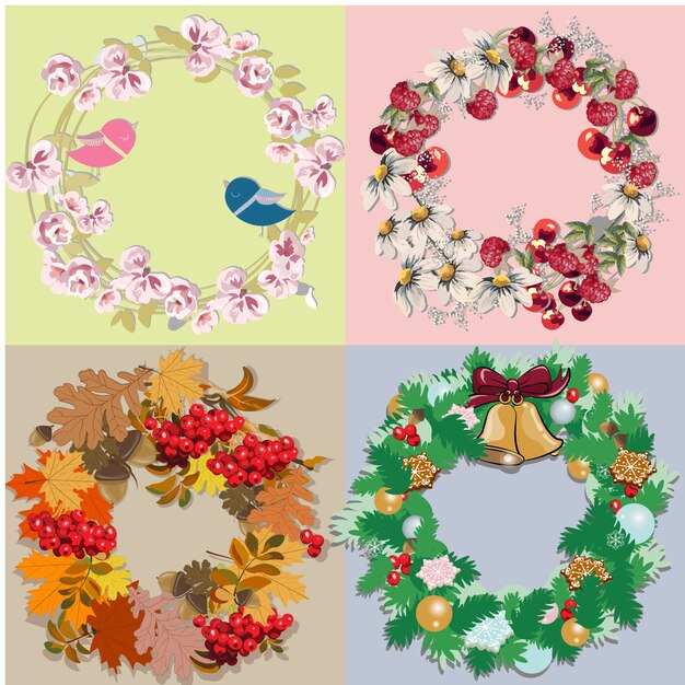 Wreath flower design