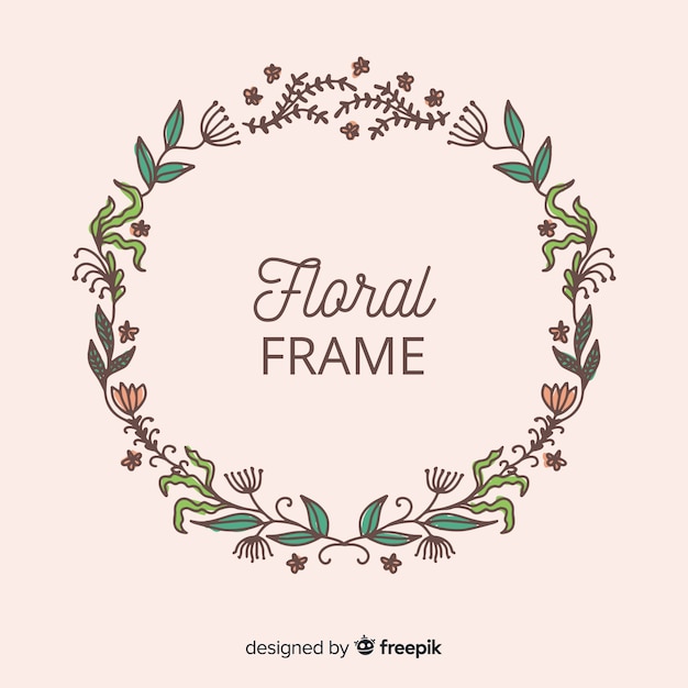 Wreath spring background