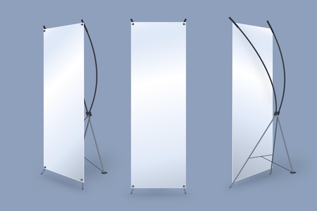 X stand roll up banners