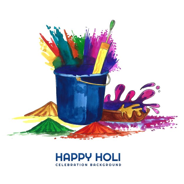 X9Happy holi festival of India celebration greetings card background