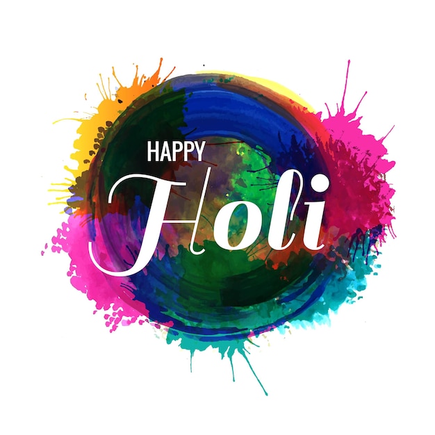 X9Indian holi traditional festival of colors card background